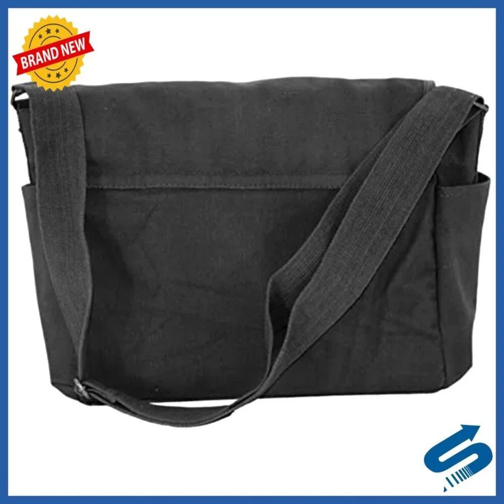 Classic Heavyweight Canvas Military Messenger Bag Adjustable Strap Spacious